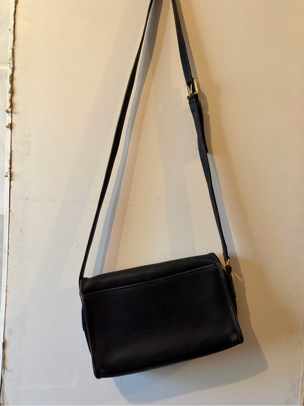Coach Ridgefield 9812 Black Leather Crossbody Purse
